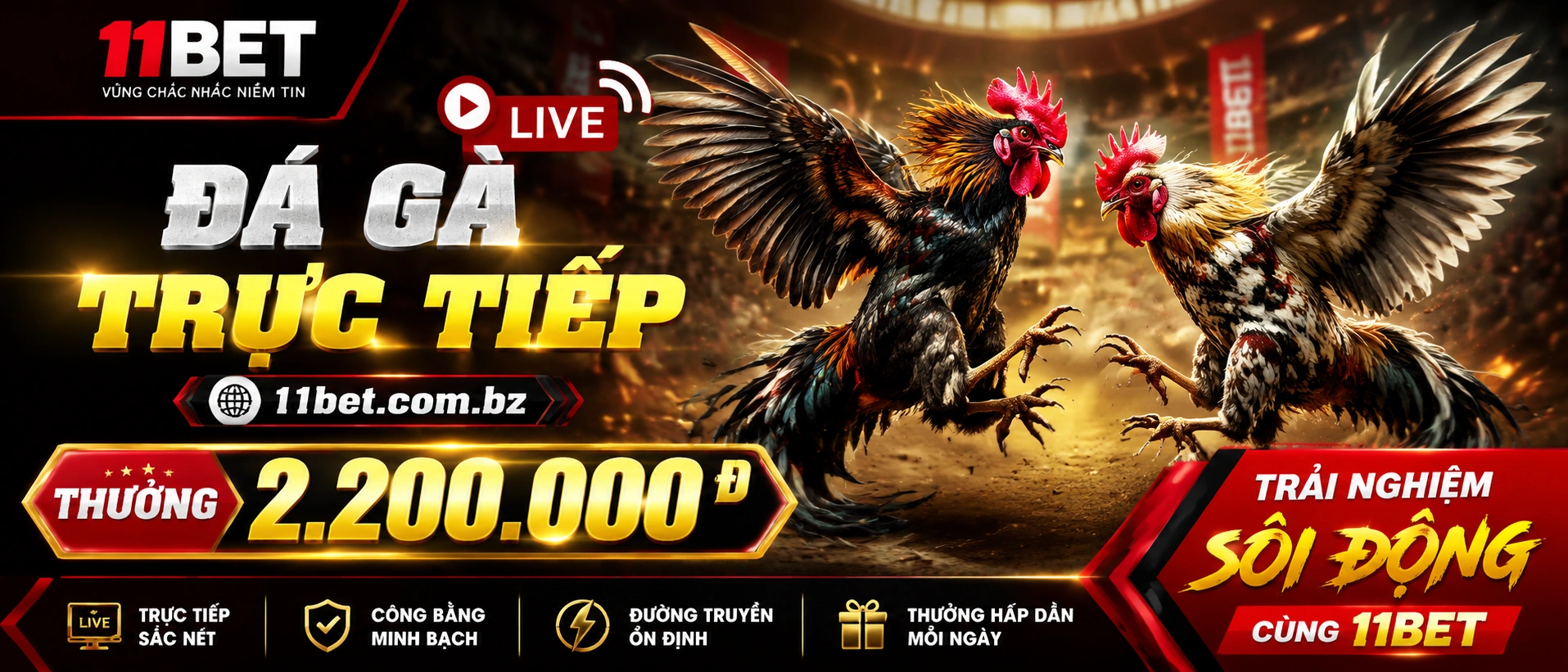 Casino 11bet – Sòng Bài, Nổ Hũ, Bắn Cá, Live Casino banner