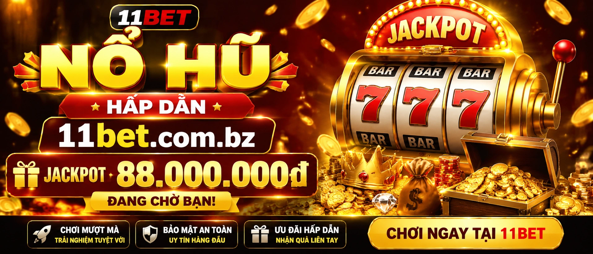 CQ9 Slot Machine tại 11bet.com.bz – Nổ Hũ, Casino, Bắn Cá banner